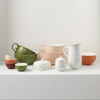 Салатник , 3 л, 24 см, керамика, зеленый, рельеф, серия English gardens, LIBERTY JONES, Россия_00819870054970002519.jpg