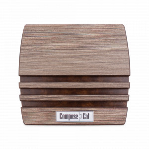 Подставка для 3-х разделочных досок 6 мм, 13х11 см, композитный материал, темное дерево, серия Fashion, ComposeEat, Россия, Разделочные доски