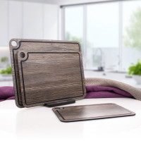 Доска композитная разделочная с желобом, 33x25 см, дуб прованс, серия Elegance, ComposeEat, Россия_00814750045710502779.jpg