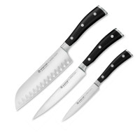 Набор из 3-х кухонных ножей поварская тройка, серия Classic Ikon, WUESTHOF, Золинген, Германия