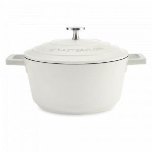 Кастрюля с крышкой , 4 л, 24 см, литой алюминий, кремовый, серия MasterClass, KITCHEN CRAFT, Великобритания, Посуда алюминиевая