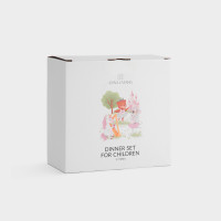 Набор детской посуды Сказочные животные, 3 предмета, фарфор, белый, декор, серия Fabulous animals, ANNA LAFARG, Китай_00822650049181792055.jpg