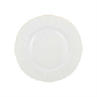 Сервиз столовый на 12 персон, 67 предметов, фарфор, белый, золотой, серия Белый узор, BERNADOTTE, Чехия_00821270056578864902.jpg