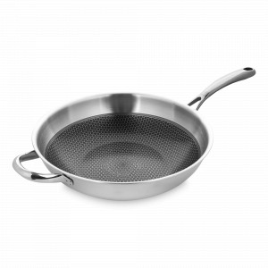 Вок с антипригарным покрытием, 30 см, 3.8 л, нержавеющая сталь, серия Relief, ELO, Германия, НОВИНКИ