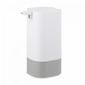 Диспенсер для жидкого мыла Tyer, 430 мл, пластик, акрил, белый/серый, серия Bath, BERGENSON BJORN, Великобритания, Диспенсеры и мыльницы
