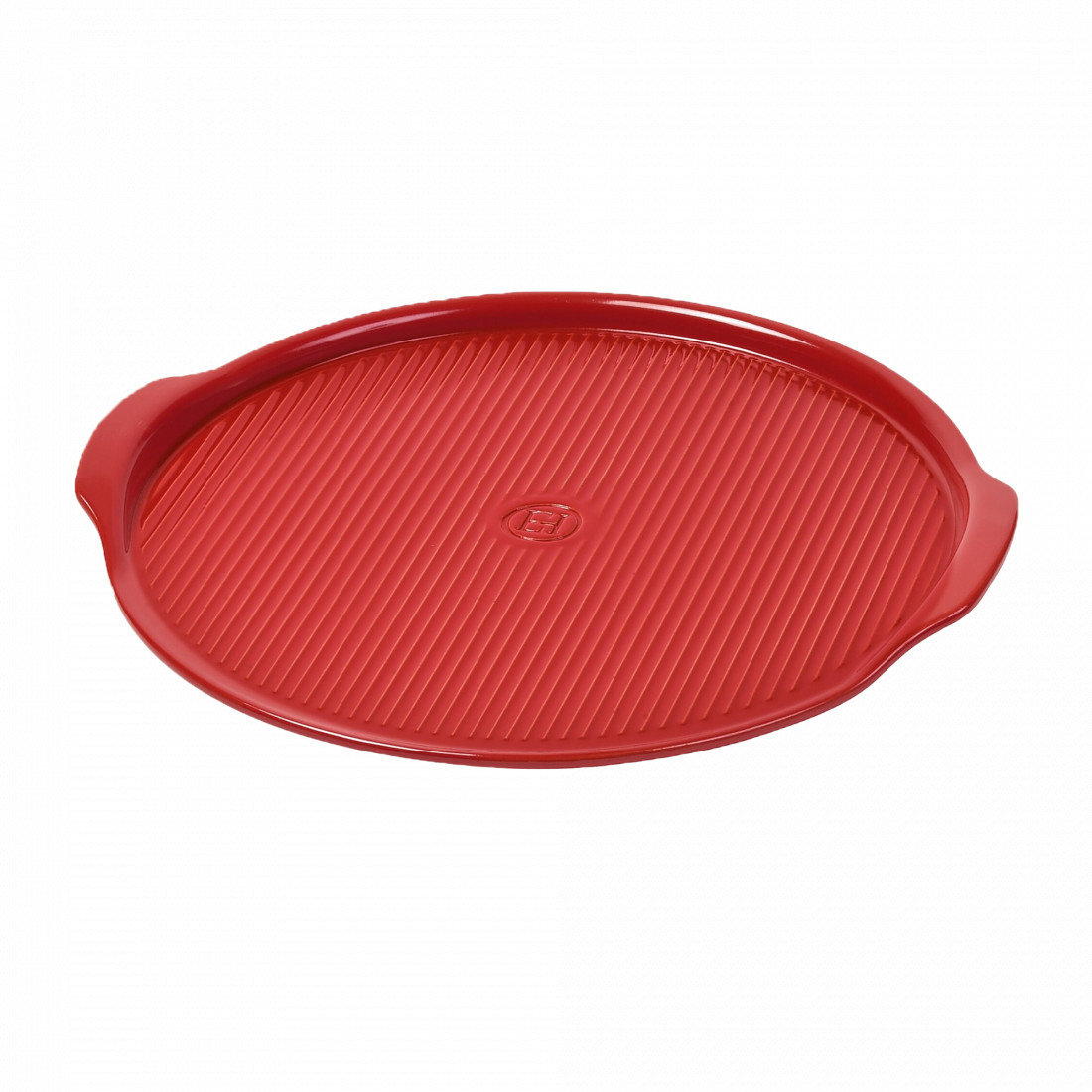 Блюдо для пиццы, керамика, 37 см, алый, EMILE HENRY, Франция