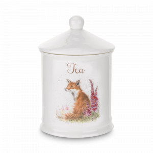 Банка для хранения чая «Лиса», костяной фарфор, белый, декор, серия Wrendale Designs, ROYAL WORCESTER, Великобритания, ROYAL WORCESTER (Великобритания)