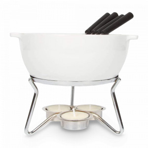 Набор для фондю, 750 мл, керамика, нержавеющая сталь, белый, BOSKA, Нидерланды, BOSKA (Нидерланды)