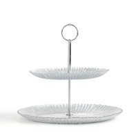 Этажерка двухъярусная, 21 х 28 см, стекло, металл, серебристый, серия Avila, ANNA LAFARG, Китай_00821180051530515050.jpg