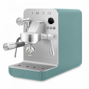 Кофемашина - эспрессо с капучинатором, нержавеющая сталь, пластик, зеленый матовый, SMEG, Италия, SMEG (Италия)