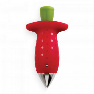 Нож для удаления хвостиков клубники, сталь, пластик, 13,7 х 7,6 х 2,8 см, красный, серия Chef'n, KITCHEN CRAFT, Великобритания, Кухонные принадлежности Kitchen Craft