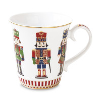 Кружка , 275 мл, фарфор, белый, декор, серия Щелкунчик, EASY LIFE (R2S), Италия