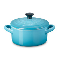 Кокотница , керамика, 10 см, синий, серия Caribbean, LE CREUSET, Франция
