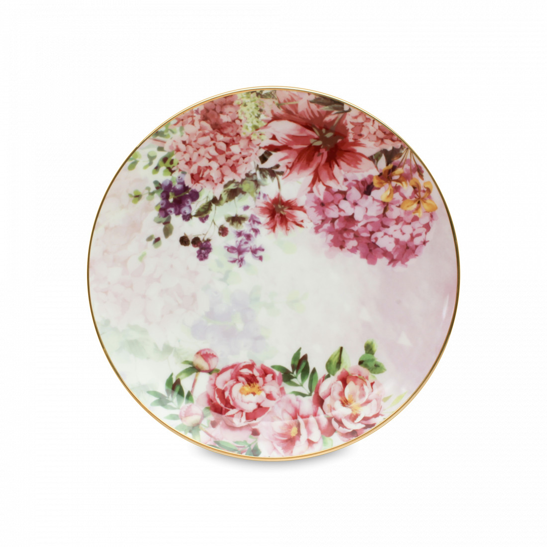 Тарелка десертная, 20 см, фарфор, декор, HOMEFEEL, Россия