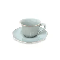 Пара чайная Turquoise, 220 мл, керамика, голубой, серия Alentejo, COSTA NOVA, Португалия, 