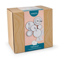 Сервиз обеденный на 4 персоны, 12 предметов, фарфор, белый, черный, серия Mikasa Luxe Deco, KITCHEN CRAFT, Великобритания_00817710058405687871.jpg