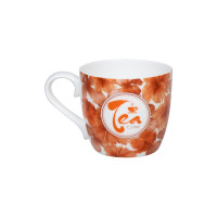 Кружка «Время чаепития - Гибискус», 425 мл, фарфор, белый, оранжевый, KOENITZ, Германия_00817070062620664312.jpg