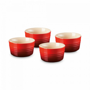 Набор из 4-х рамекинов, 100 мл, керамика, красный, серия Cerise, LE CREUSET, Франция, LE CREUSET (Франция)