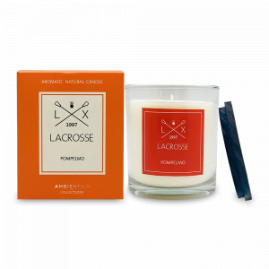 Свеча ароматическая «Pompelmo», 60 часов горения, воск, стекло, серия Lacrosse, AMBIENTAIR, Испания, Ароматы для дома