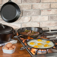 Чугунная сковорода с толстым дном, диаметр: 30 см, LODGE, США_00796610045042903910.jpg