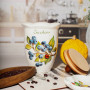 Емкость для сахара с крышкой, 20.5 см, керамика, декор, серия Frutti di Bosco, NUOVA CER, Италия_00819860068910812838.jpg