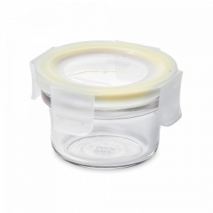 Контейнер круглый стеклянный, 150 мл, стекло, желтый, GLASSLOCK, Корея, GLASSLOCK (Корея)