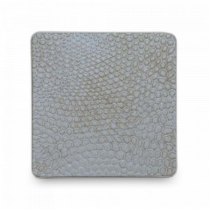 Тарелка закусочная квадратная Grey, 20.5 см, каменная керамика, серый, серия Snake, ROOMERS TABLEWARE, Нидерланды, Тарелки квадратные