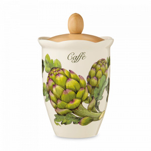 Банка для хранения сыпучих продуктов, 750 мл, керамика, дерево, декор, серия Mercato della Terra, NUOVA CER, Италия, NUOVA CER (Италия)