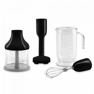 Комплект аксессуаров для погружных блендеров Smeg HBF01, нержавеющая сталь, пластик, черный, SMEG, Италия, Дополнительные насадки все типы