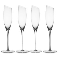 Набор из 4-х бокалов для шампанского, 190 мл, 27.5 см, стекло, серия Geir, LIBERTY JONES, Россия