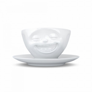 Пара чайная, объем: 200 мл, материал: фарфор, цвет: белый, серия Laughing, TASSEN, Германия, TASSEN (Германия)