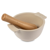 Ступка с пестиком «Ecru», 550 мл, 16.8 см, мрамор, бежевый, серия Appolia, PEUGEOT VIN, Франция