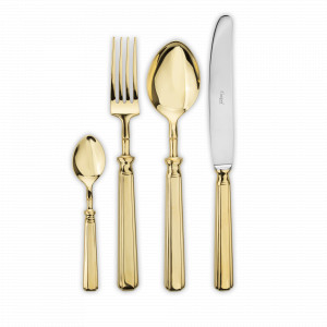 Набор столовых приборов на 12 персон, 72 предмета, нержавеющая сталь 18/10, золотистый, серия Piccadilly, CUTIPOL, Португалия, CUTIPOL (Португалия)