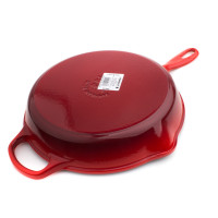 Чугунная эмалированная сковорода глубокая с толстым дном, 26 см, красный, LE CREUSET, Франция_00797800045815442681.jpg