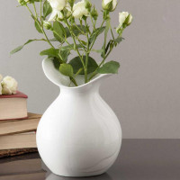 Ваза Wave, 13 см, фарфор, белый, WALLENDORFER, Германия_00813280065285115595.jpg