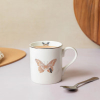 Кружка Butterflies, 280 мл, фарфор, белый, золотистый, серия Mikasa Hampton, KITCHEN CRAFT, Великобритания_00817710057308116251.jpg