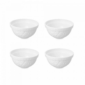 Набор из 4-х порционных салатников, 10 см, фарфор, белый, серия Forest, REPAST, Чехия, Салатники REPAST