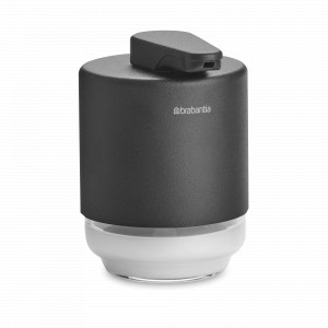 Дозатор для жидкого мыла, 200 мл, пластик, графитовый, серия MindSet, BRABANTIA, Бельгия, Диспенсеры и мыльницы