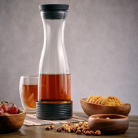 Термокувшин Fiesta, 1 л, термостойкое стекло, пластик, черный, WALMER, Великобритания_00808720060725863311.jpg