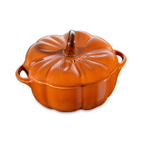 Кокот «Тыква», 0,5 л, 12,2 см, керамика, цвет: корица, серия La Cocotte, STAUB, Франция