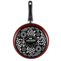 Сотейник с крышкой, 26 см, сталь, стеклоэмаль, красный, серия Authentique Burgundy, VITRINOR, Испания_00820510042195991911.jpg