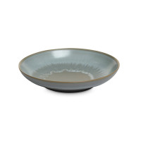 Тарелка для пасты Grey, 22 см, каменная керамика, серый, серия Isamu, ROOMERS TABLEWARE, Нидерланды