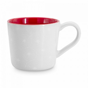 Кружка , 450 мл, фарфор, красный, серия Frost, HOME &amp; STYLE, Китай, Большие кружки