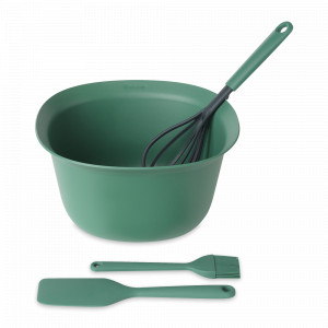 Набор из 4-х предметов для приготовления выпечки, пластик, силикон, темно-зеленый, серия Tasty+, BRABANTIA, Бельгия, Tasty+ BRABANTIA