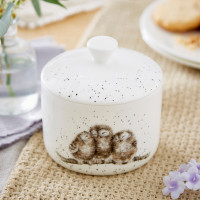 Банка для хранения «Совы», 9.5 х 10 см, костяной фарфор, белый, декор, серия Wrendale Designs, ROYAL WORCESTER, Великобритания_00814130048476255572.jpg