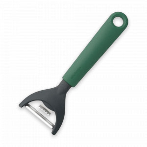 Овощечистка для снятия цедры, 17,3 см, нержавеющая сталь, пластик, темно-зеленый, серия Tasty+, BRABANTIA, Бельгия, Овощечистки