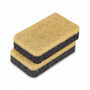 Набор из 6-ти губок для посуды Eco Sponge, 6 х 10 см, целлюлоза и кокосовое волокно, черный, SMART SOLUTIONS, Россия, Чистота и порядок SMART SOLUTIONS