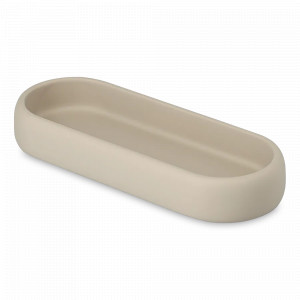 Подставка для принадлежностей Slim, 18 х 7 см, полирезин, светло-серый, серия Bath, BERGENSON BJORN, Великобритания, Подставки для кухонных аксессуаров