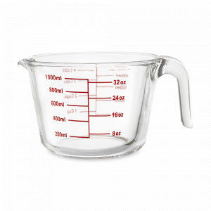 Кувшин мерный, 1 л, боросиликатное стекло, SMART SOLUTIONS, Россия, Мерные емкости для смешивания