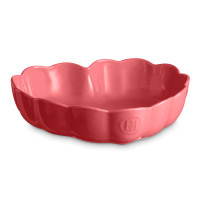 Форма для выпечки «Сердце» с волнистыми бортами, 26.5 см, керамика, розовый, серия Madlen, EMILE HENRY, Франция